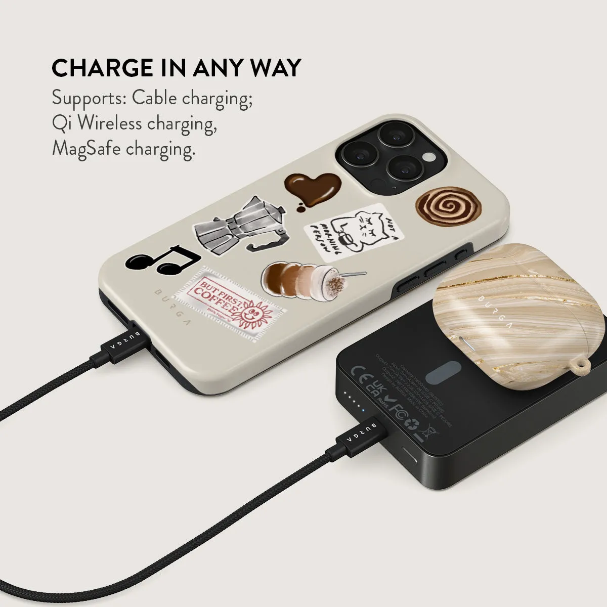 Oat Milk Please - Magnetic Power Bank