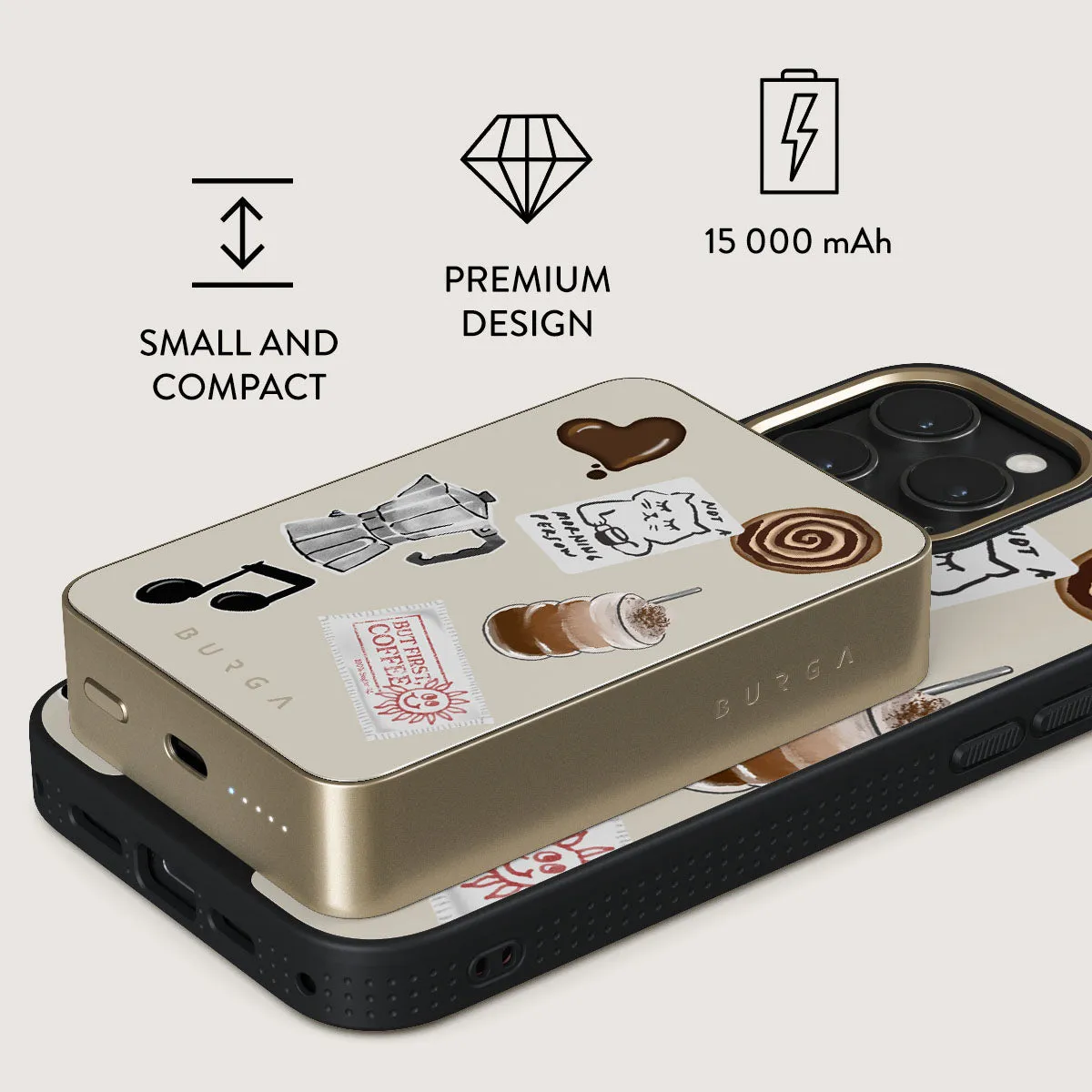 Oat Milk Please - Magnetic Power Bank