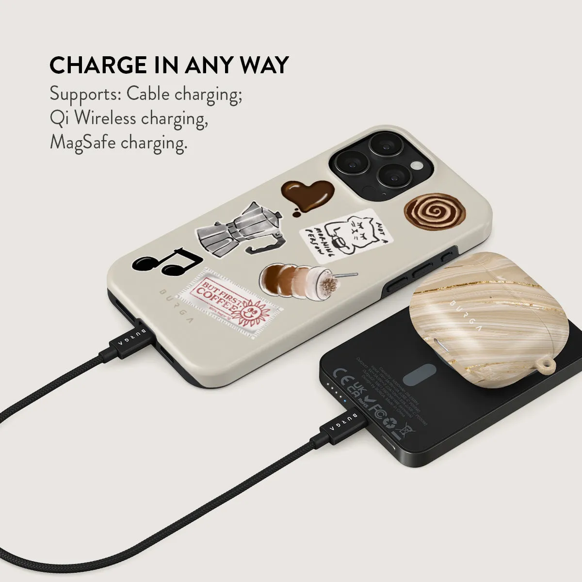 Oat Milk Please - Magnetic Power Bank