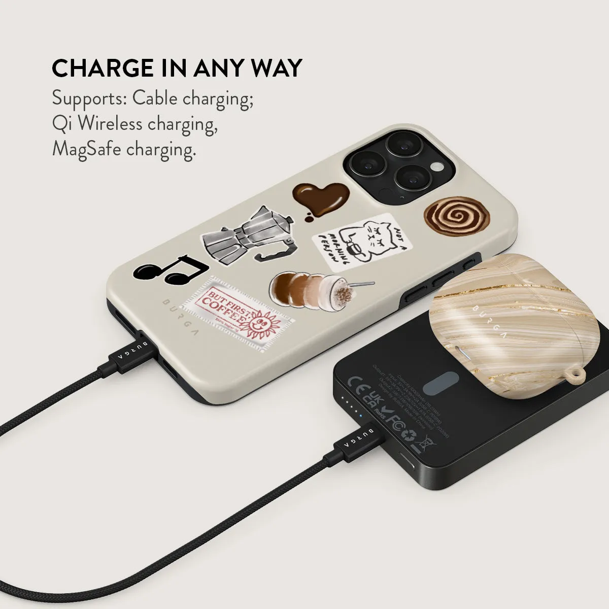 Oat Milk Please - Magnetic Power Bank