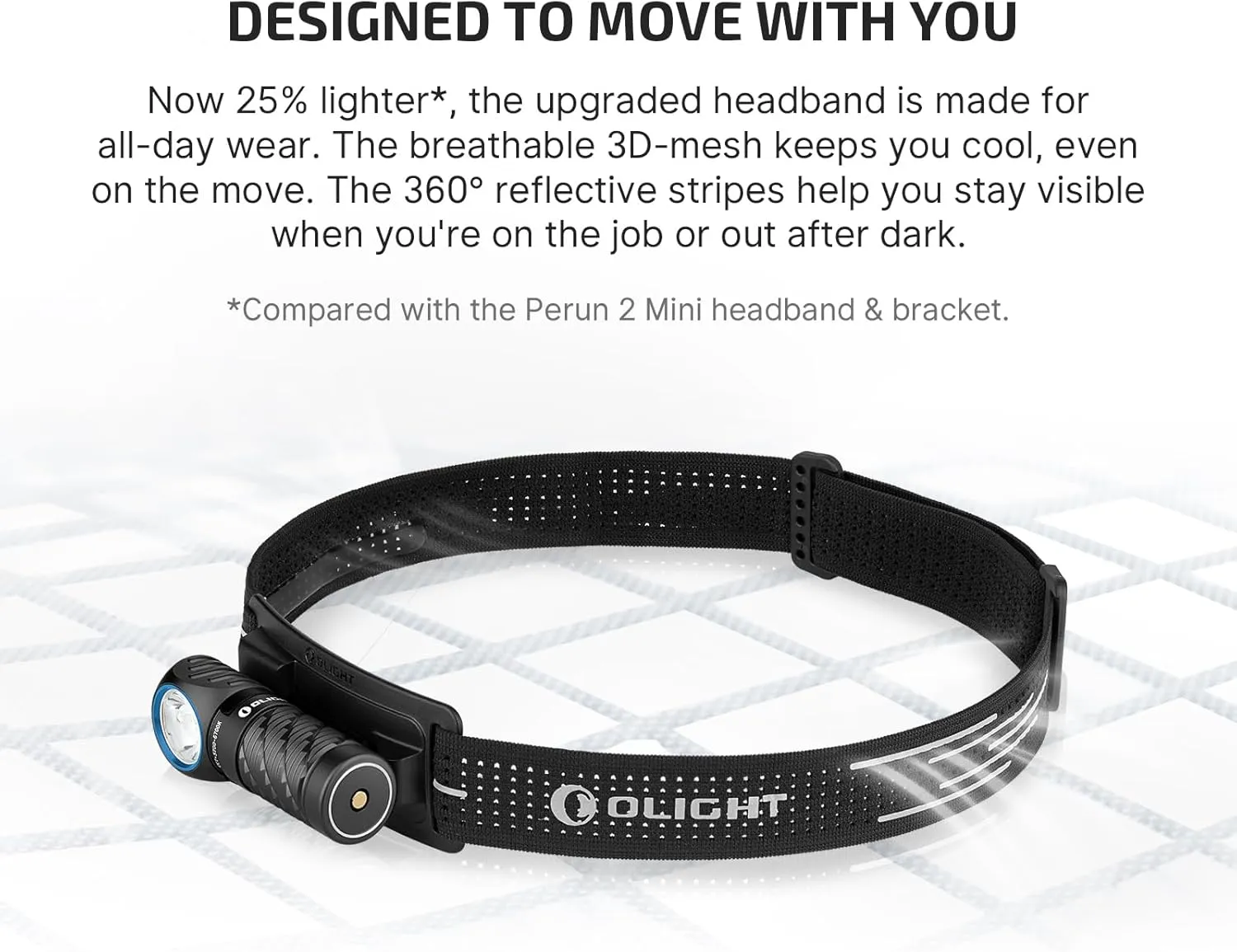 OLIGHT Perun 3 Mini Headlamp 920 Lumens LED Head Flashlight,Rechargeable Headlight with Red Light Option,Perfect for Working, Hiking, Camping and Climbing(Neutral White (4000K~5000K), Black)
