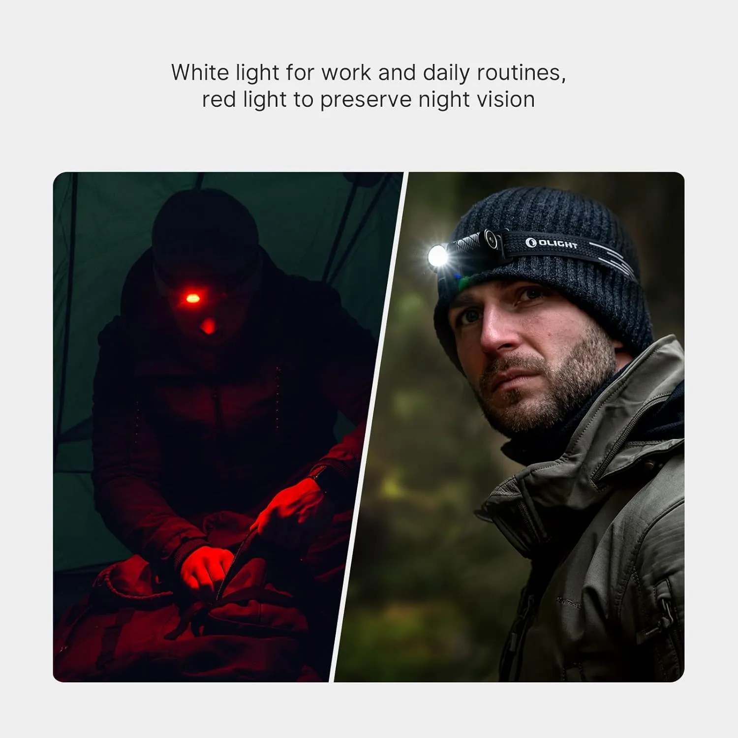 OLIGHT Perun 3 Mini Headlamp 920 Lumens LED Head Flashlight,Rechargeable Headlight with Red Light Option,Perfect for Working, Hiking, Camping and Climbing(Neutral White (4000K~5000K), Black)