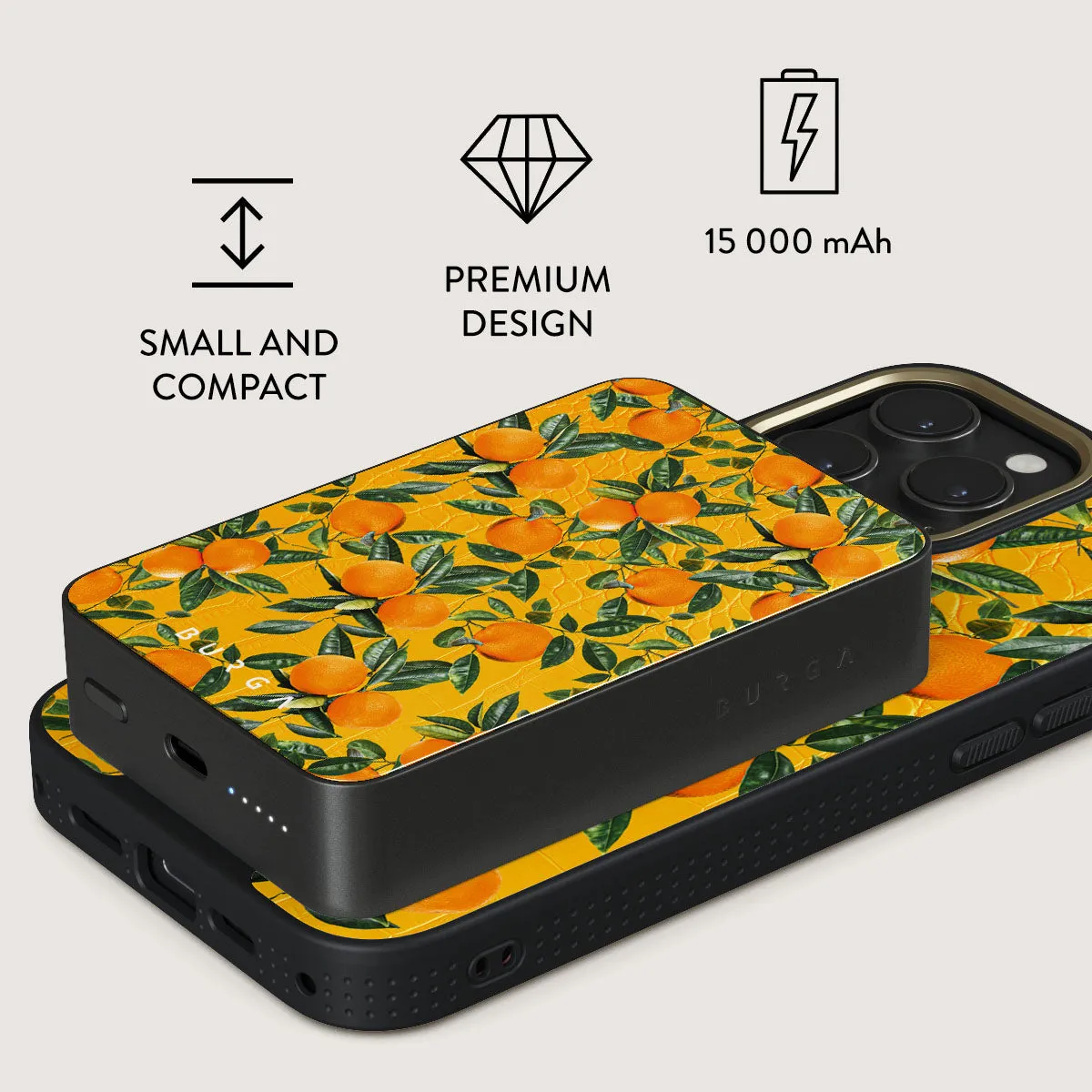 Orange Lemonade - Magnetic Power Bank