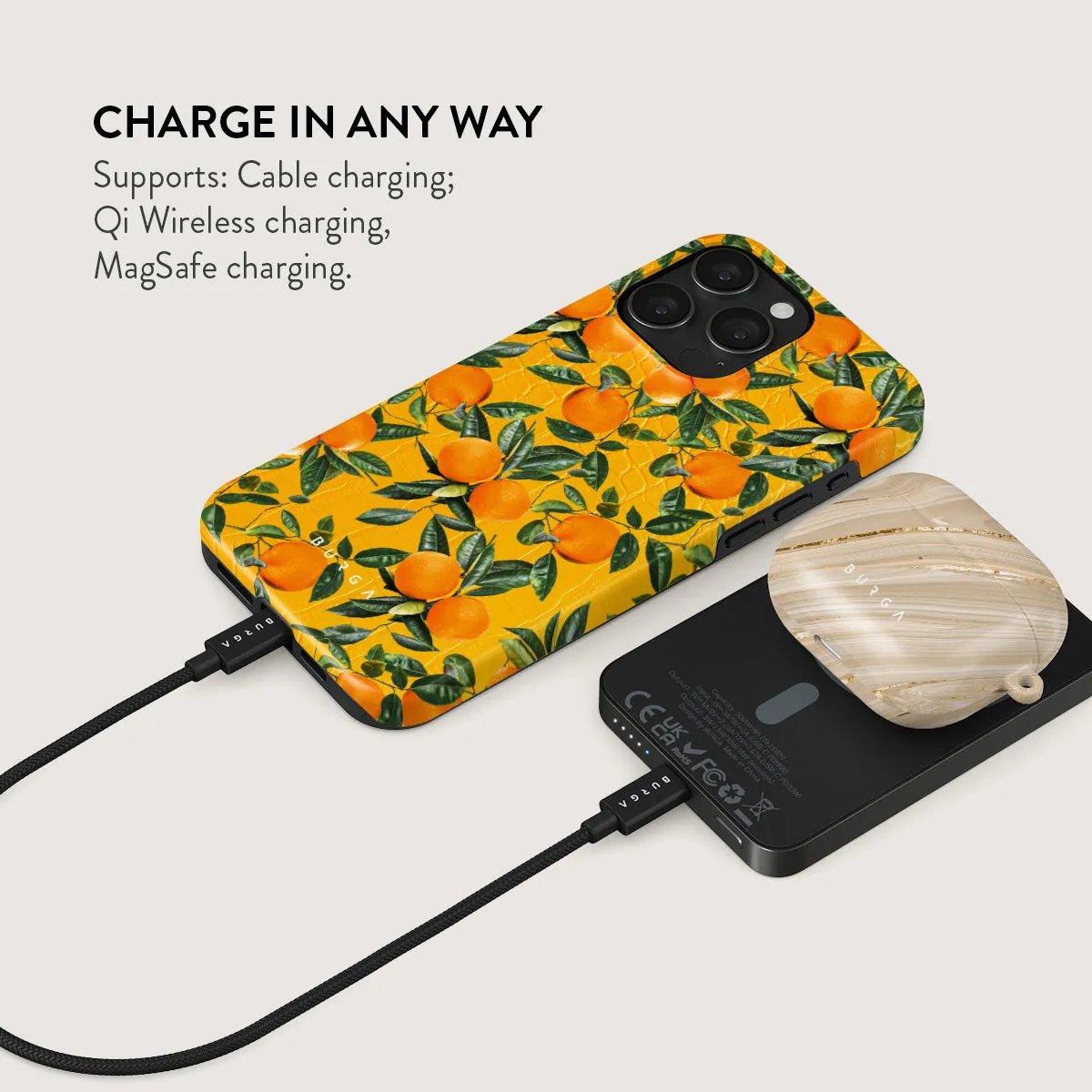 Orange Lemonade - Magnetic Power Bank