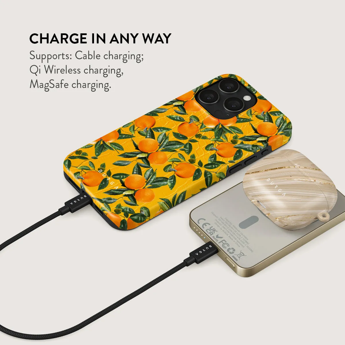 Orange Lemonade - Magnetic Power Bank