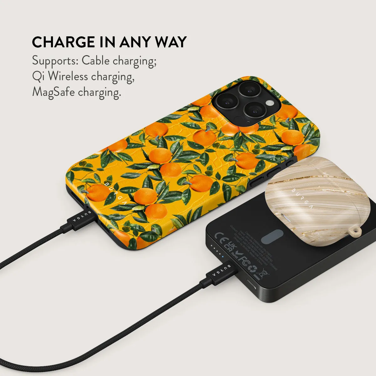 Orange Lemonade - Magnetic Power Bank