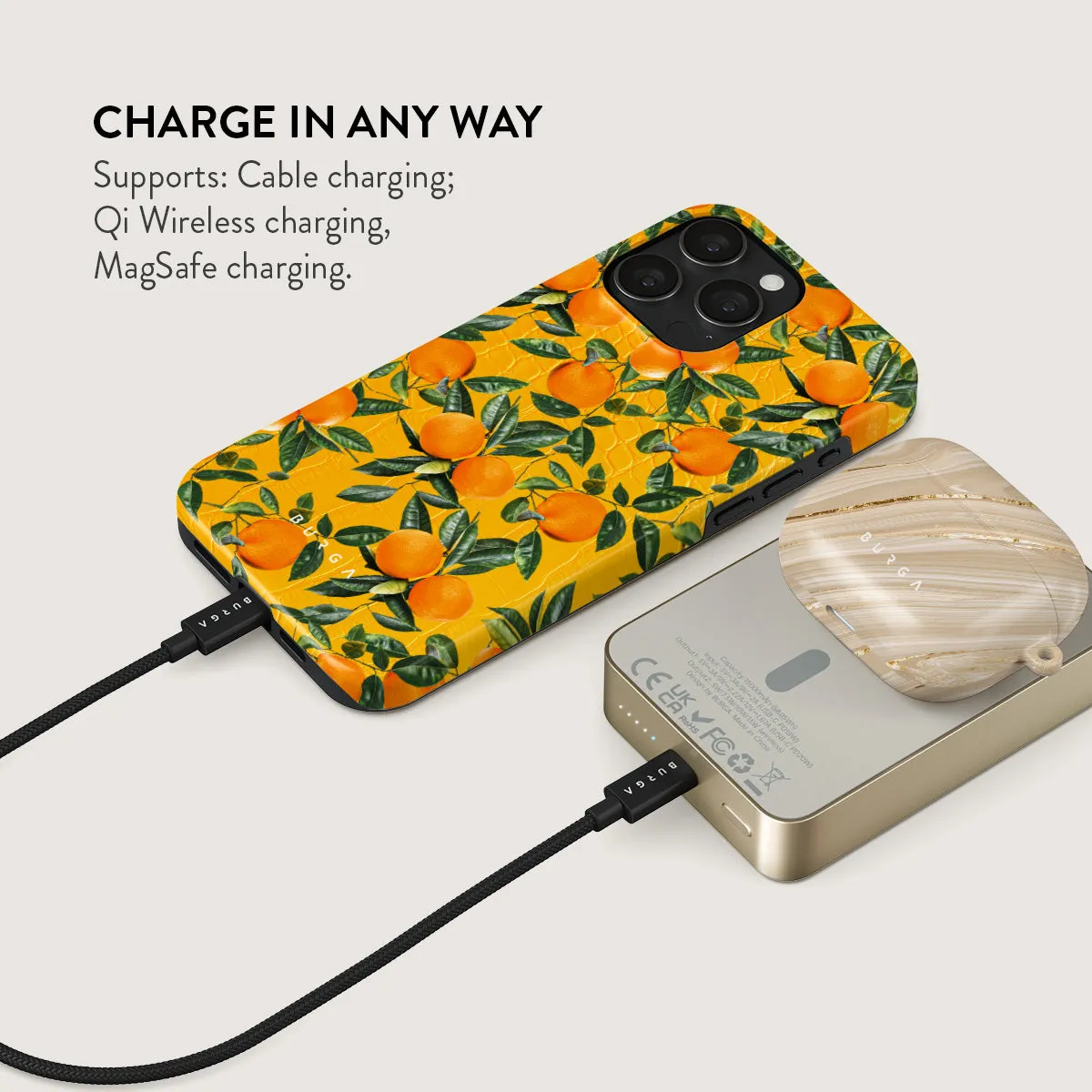 Orange Lemonade - Magnetic Power Bank
