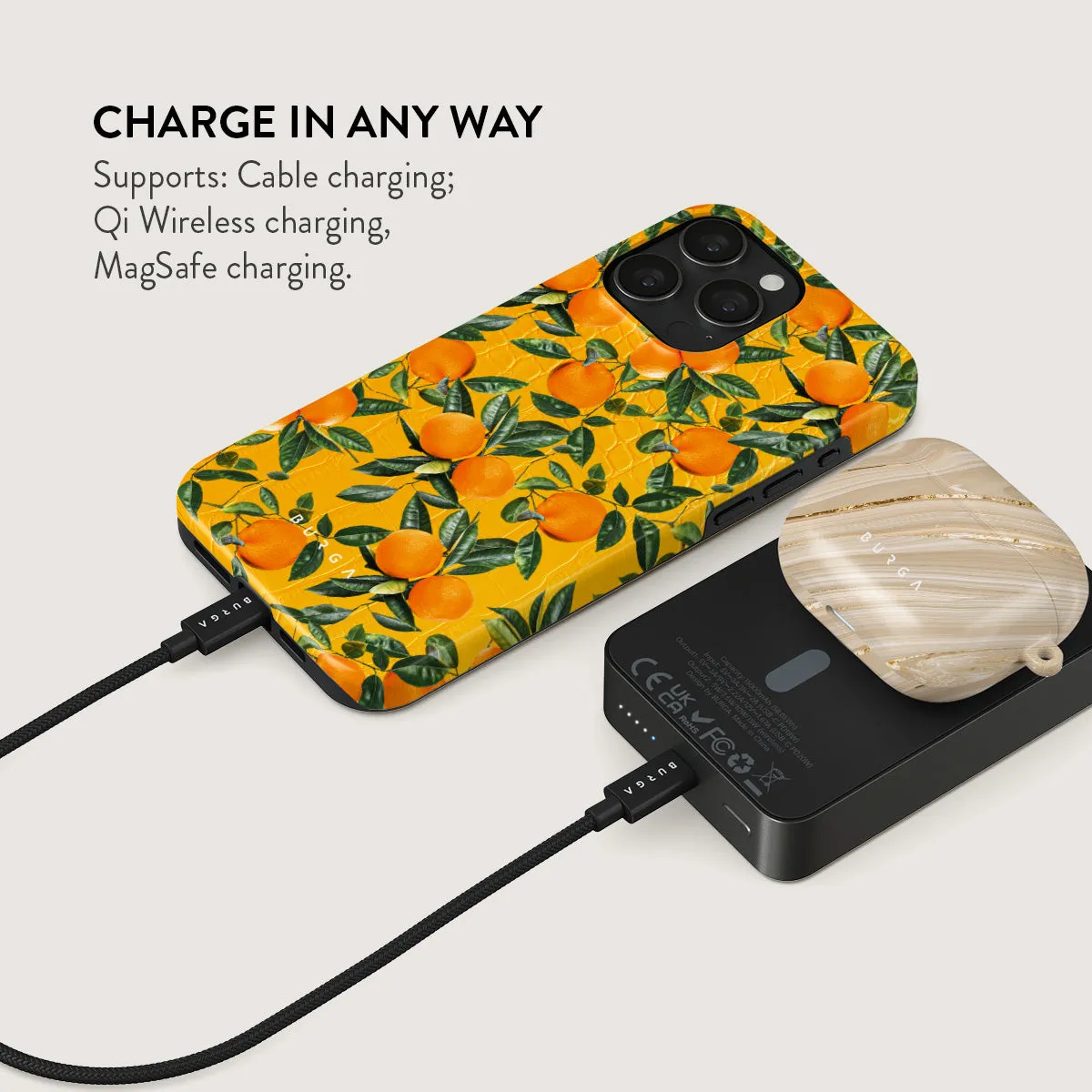 Orange Lemonade - Magnetic Power Bank