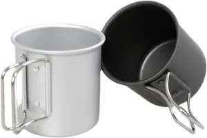 Outdoor Aluminum Alloy Camping Folding Water Cup Portable Ultralight Coffee Cup Mug 1PC(Silver)