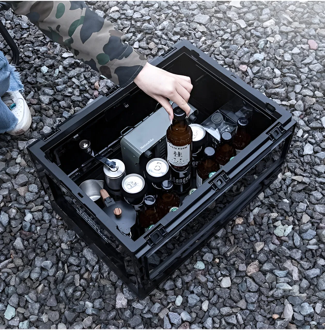 Outdoor Folding Storage Box With Trunk Accessories Ps211