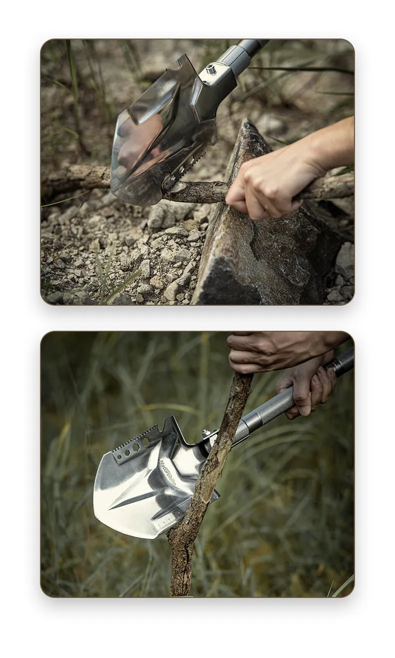 Outdoor Multifunctional Shovel Unique appearance Naturehike Group discount Silver