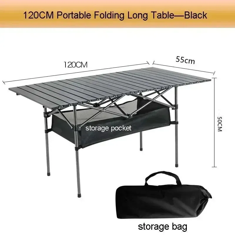 Outdoor Picnic Table With Easy Carrying Bag Lightweight Camping Folding Desk