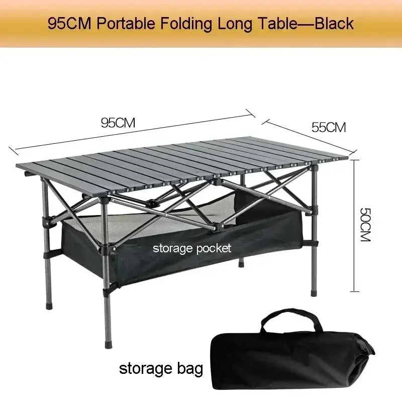 Outdoor Picnic Table With Easy Carrying Bag Lightweight Camping Folding Desk