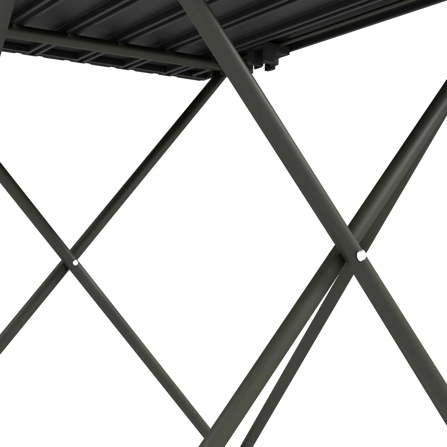 Outsunny Folding Camping Table, Portable Picnic Table With Carry Bag, Black