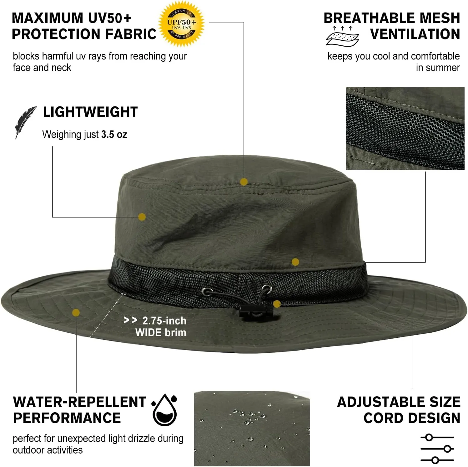 Oversize XL XXL Unisex Wide Brim Detachable Net Mesh Veil Sun Hat UV Protection Boonie Bucket Sunhat Summer Garden Fishing