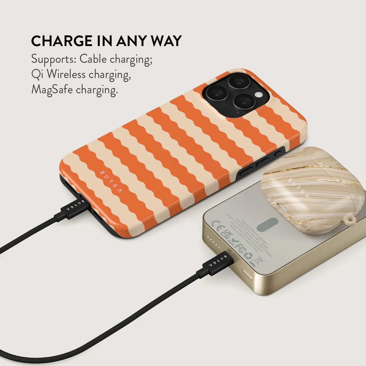 Papaya - Magnetic Power Bank