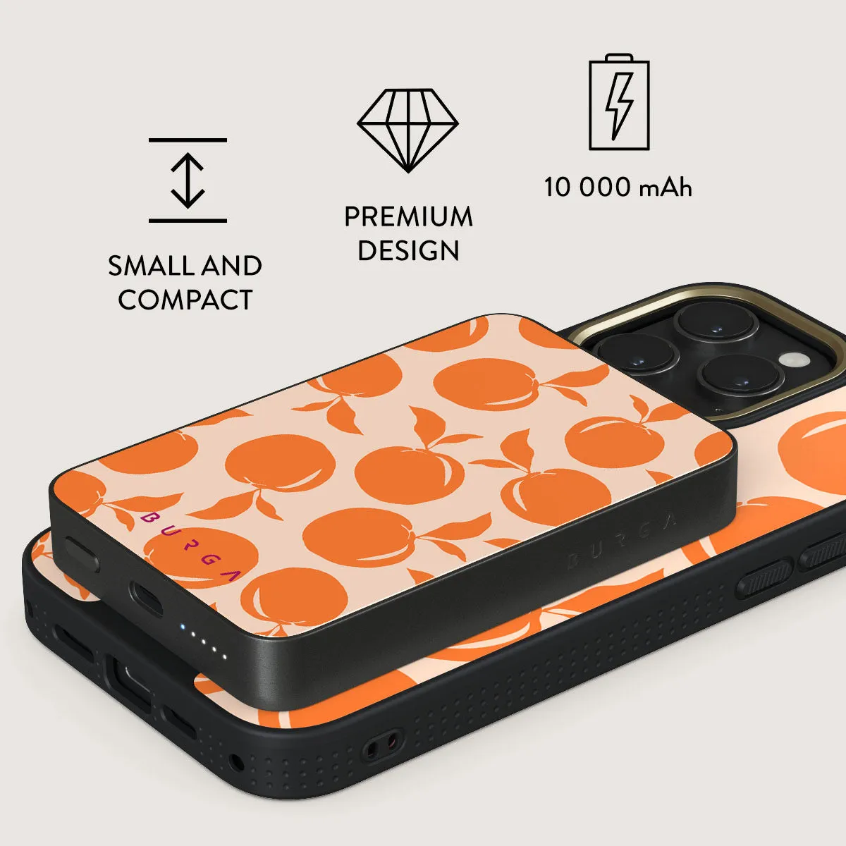Peach Fuzz - Magnetic Power Bank