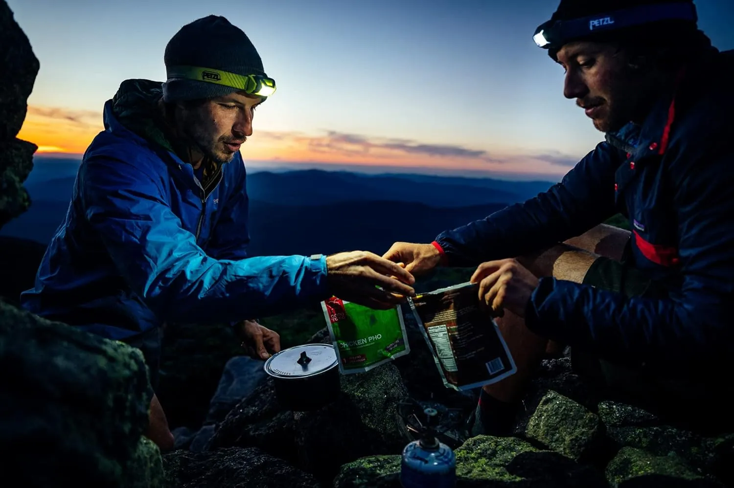 PETZL Tikka Headlamp - Compact 350 Lumen Light with Red Lighting, for Hiking, Climbing, Running, and Camping - Blue