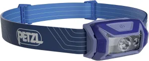 PETZL Tikka Headlamp - Compact 350 Lumen Light with Red Lighting, for Hiking, Climbing, Running, and Camping - Blue