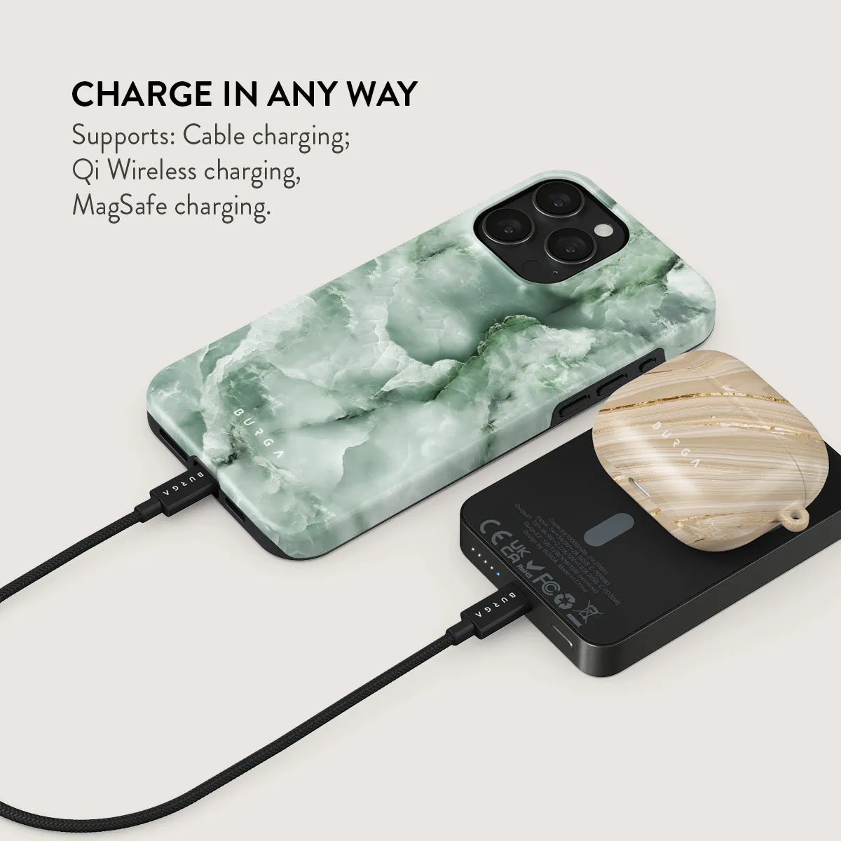 Pistachio Cheesecake - Green Magnetic Power Bank