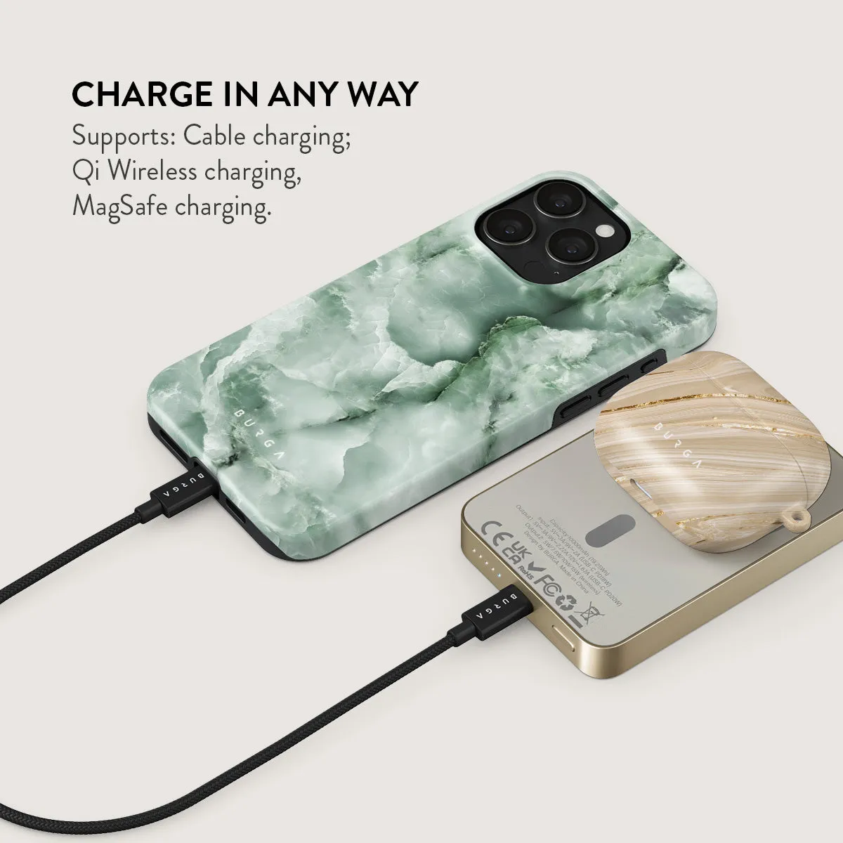 Pistachio Cheesecake - Green Magnetic Power Bank