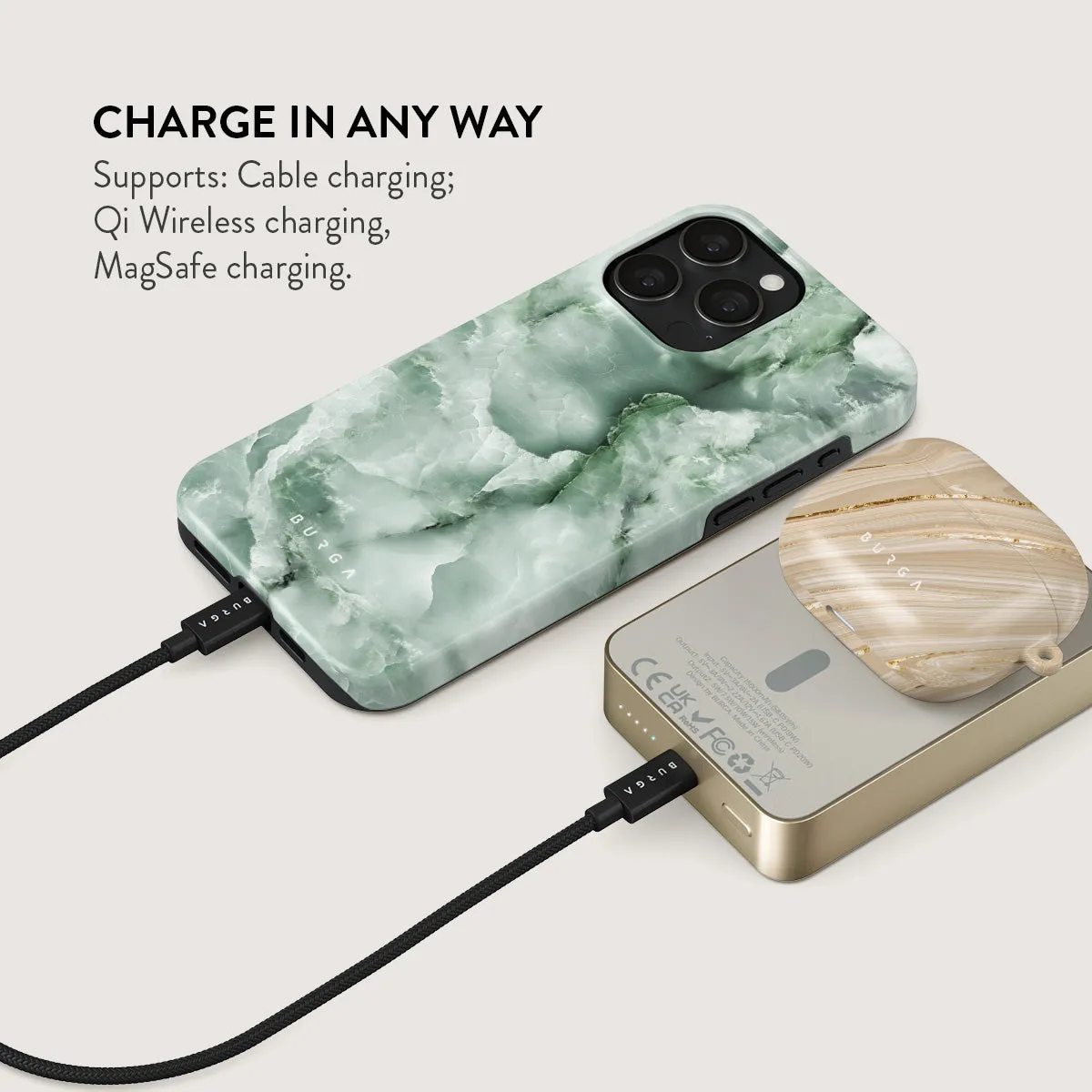 Pistachio Cheesecake - Green Magnetic Power Bank