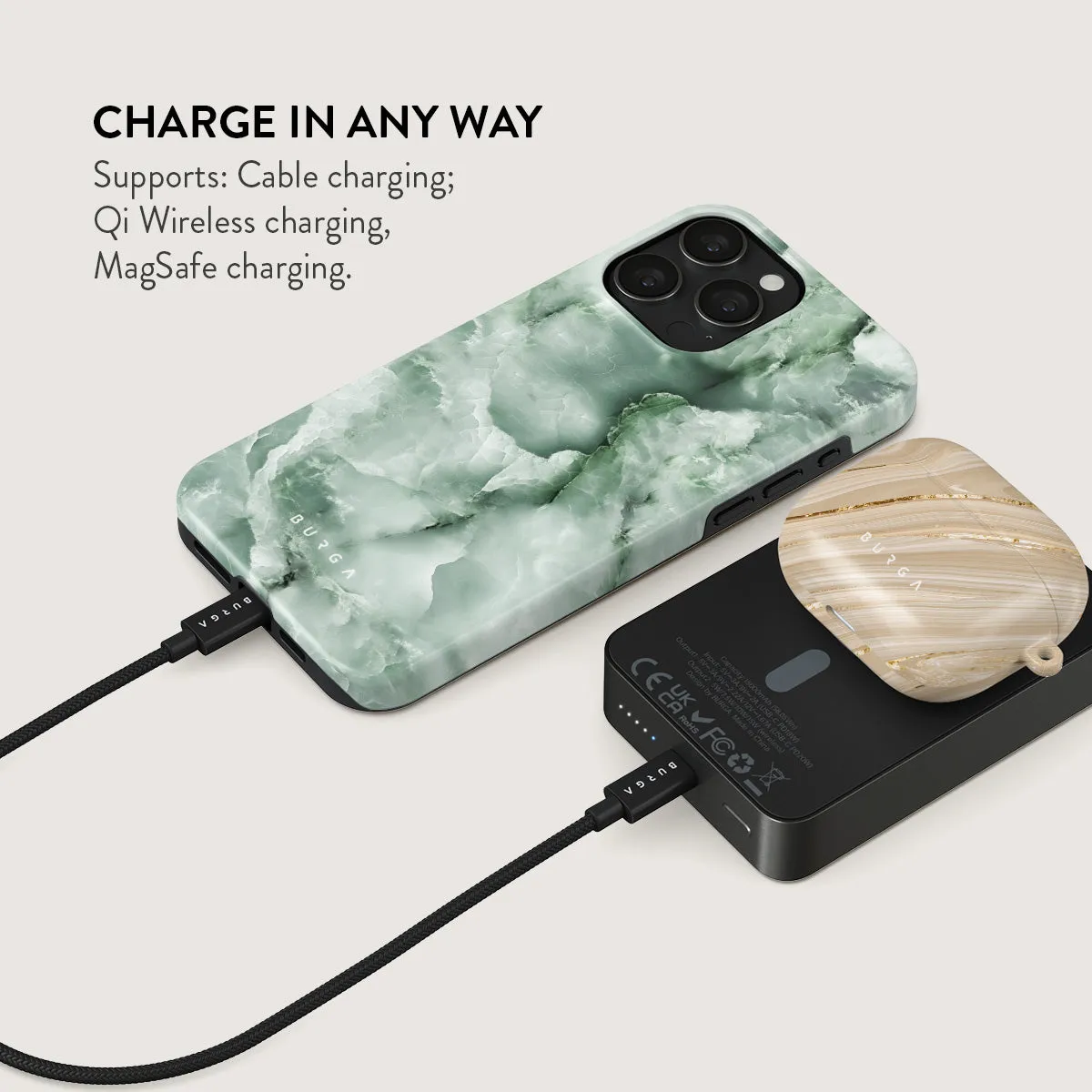 Pistachio Cheesecake - Green Magnetic Power Bank
