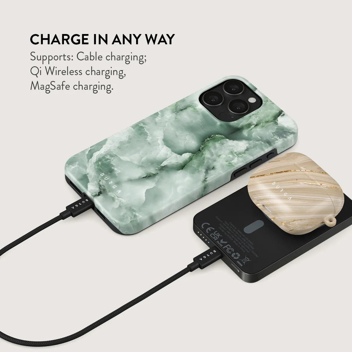 Pistachio Cheesecake - Green Magnetic Power Bank