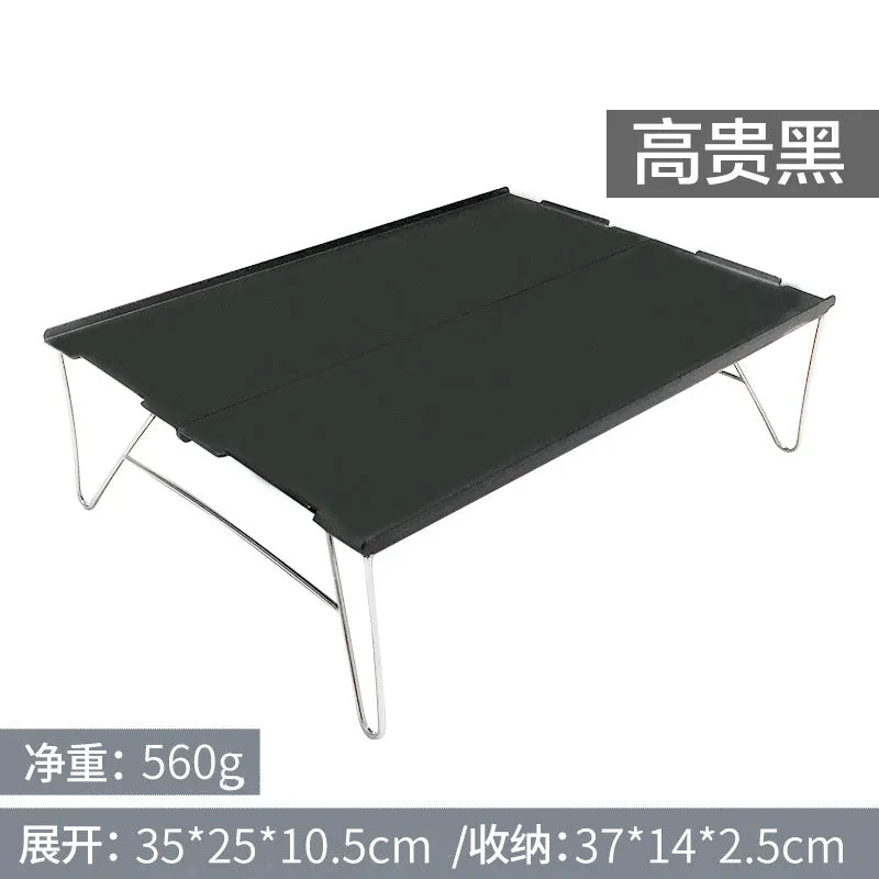 Portable Aluminum Folding Table - Outdoor Camping Table - Mini Camping Table - Aluminum Plate Table