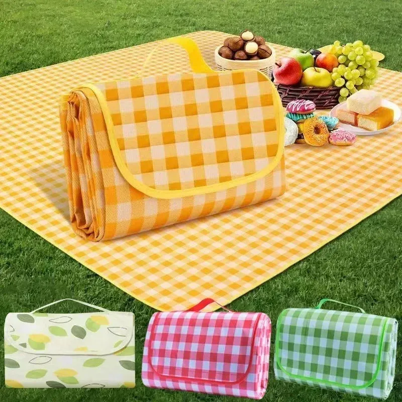 Portable Camping Mat Big Blanket Waterproof Moisture-proof Thick Carry Bag