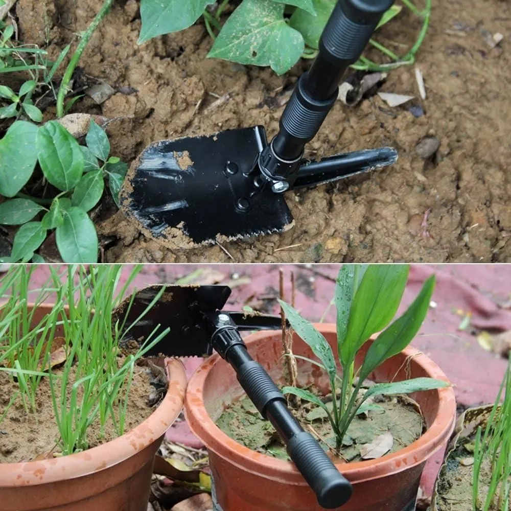 Portable Foldable Shovel and Hewing Multifunctional Tool