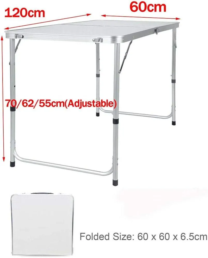 Portable Folding Table 120x60cm – Folding Camping Table