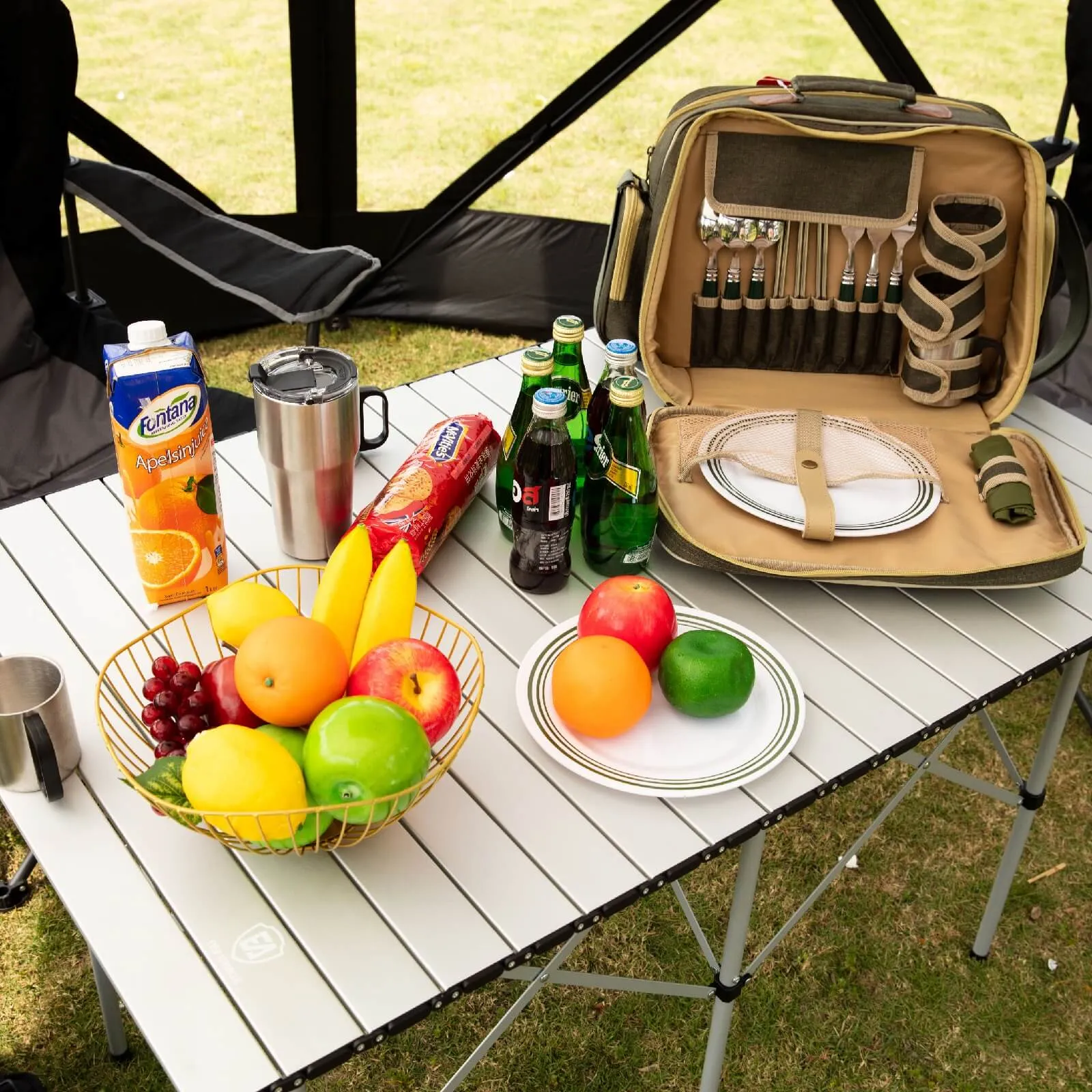 Portable Roll-Up Camping Table