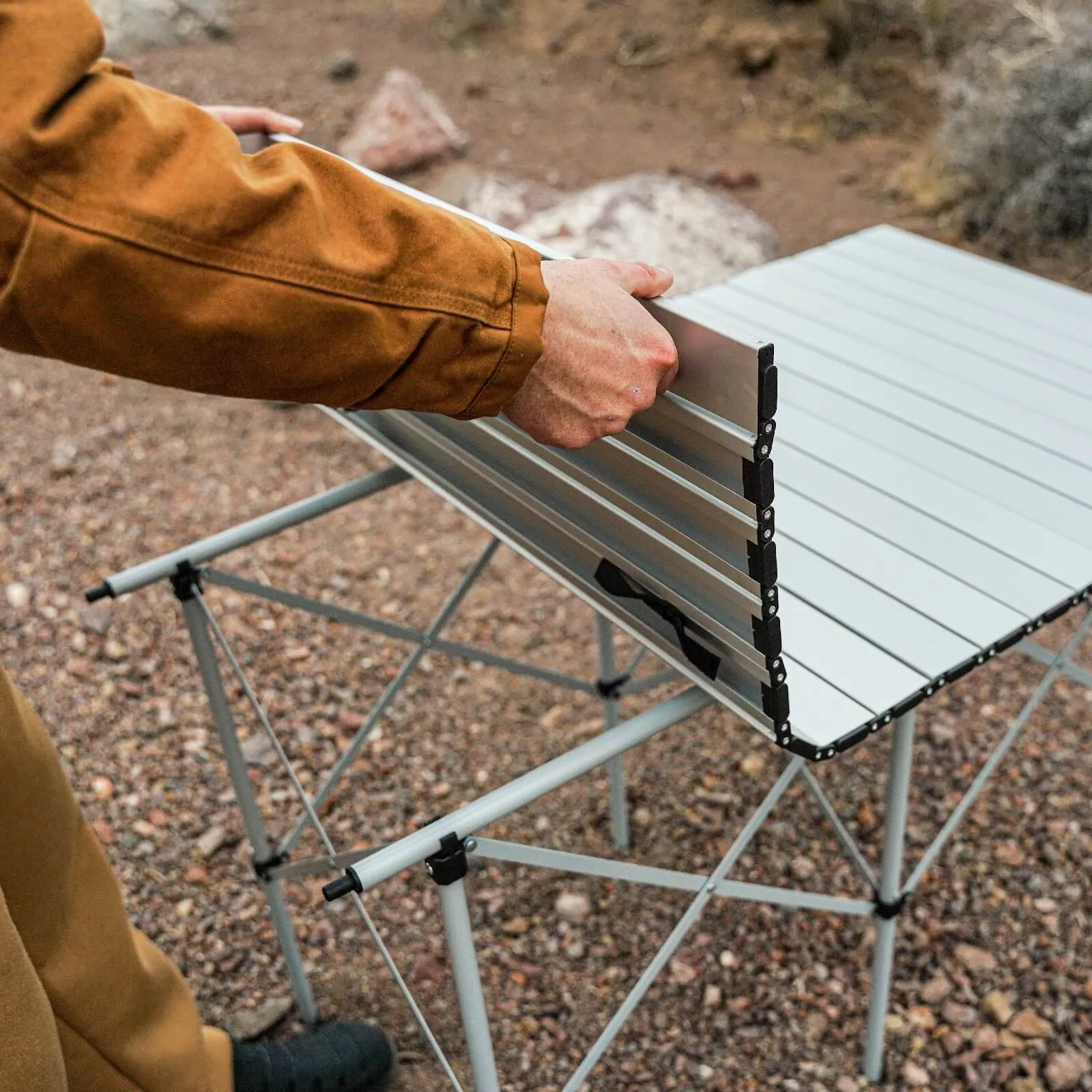 Portable Roll-Up Camping Table
