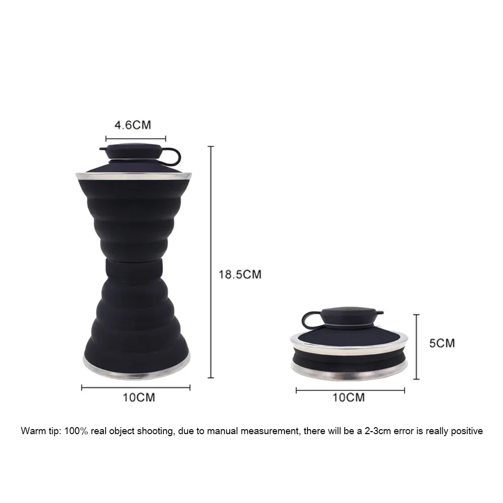 Portable Silicone Folding Kettle - Collapsible Camping Teapot for Coffee and Tea