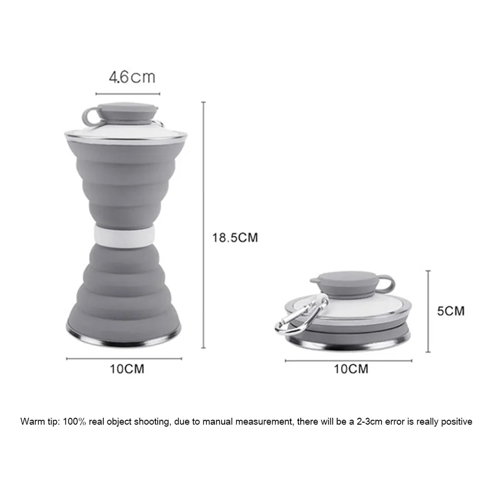 Portable Silicone Folding Kettle - Collapsible Camping Teapot for Coffee and Tea