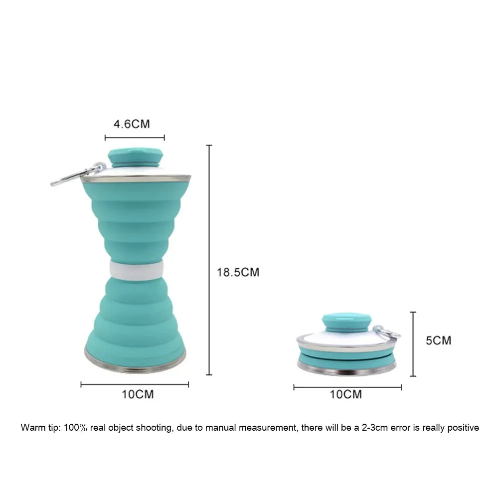 Portable Silicone Folding Kettle - Collapsible Camping Teapot for Coffee and Tea