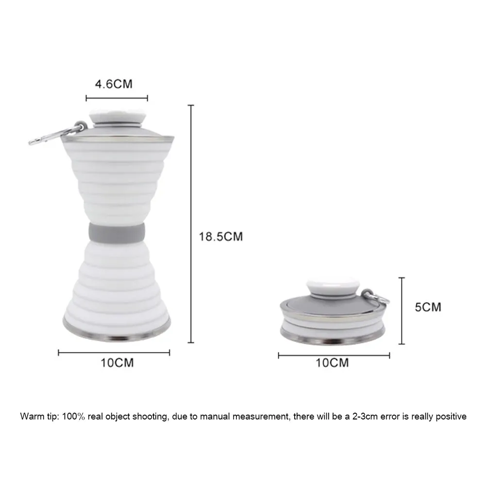 Portable Silicone Folding Kettle - Collapsible Camping Teapot for Coffee and Tea