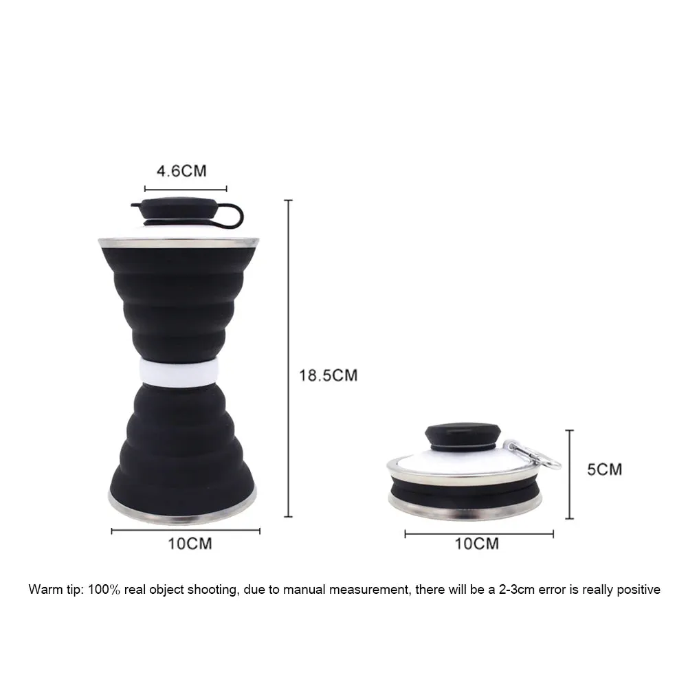 Portable Silicone Folding Kettle - Collapsible Camping Teapot for Coffee and Tea