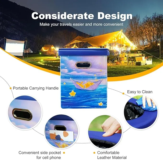 Portable Toilet For Adults,XL Camping Toilet Portable Potty for Adult, Foldable Portable Toilet for Camping Car Boat Hiking Beach RV