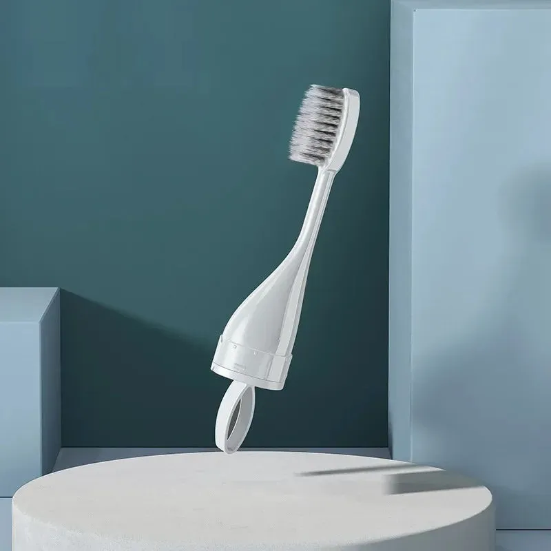 Portable Toothbrush with Toothpaste Container