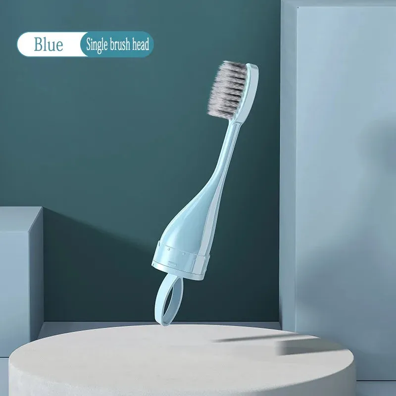 Portable Toothbrush with Toothpaste Container
