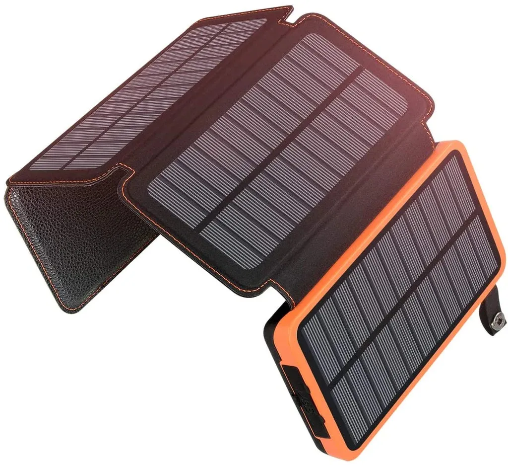 Portable Waterproof Solar Power Bank - 25000mAh