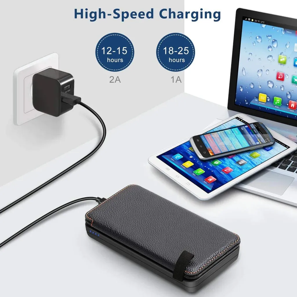Portable Waterproof Solar Power Bank - 25000mAh