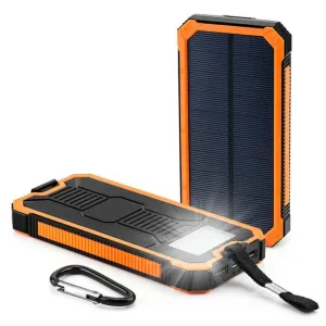 Power Bank 20000mah Support Emergency Solar Charging Solar Power Bank Bateria Externa for IPhone X 8 7 Samsung