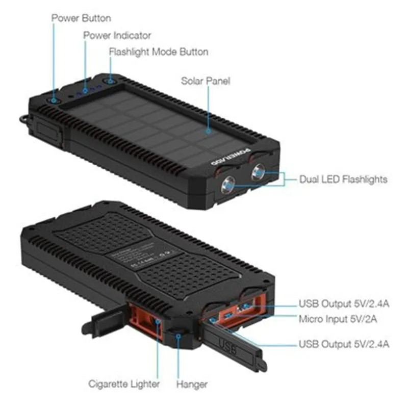 Power Guaranteed security 45000mAh Bank Solar Exclusive promotion High-Capacity