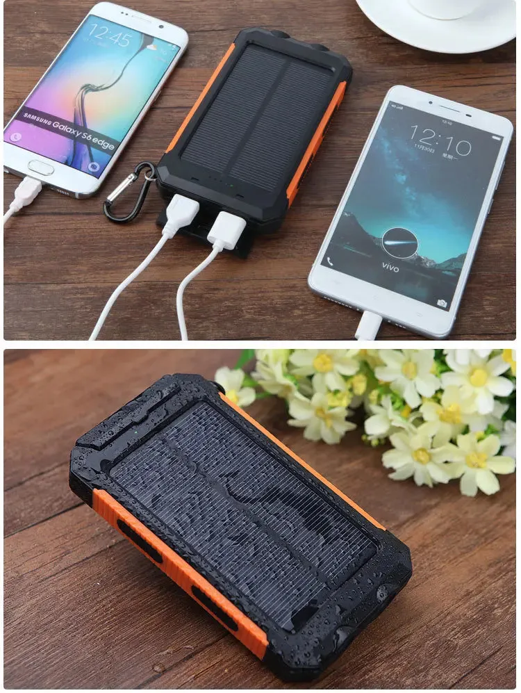 Powerful Waterproof Solar Power Bank 20000mAh