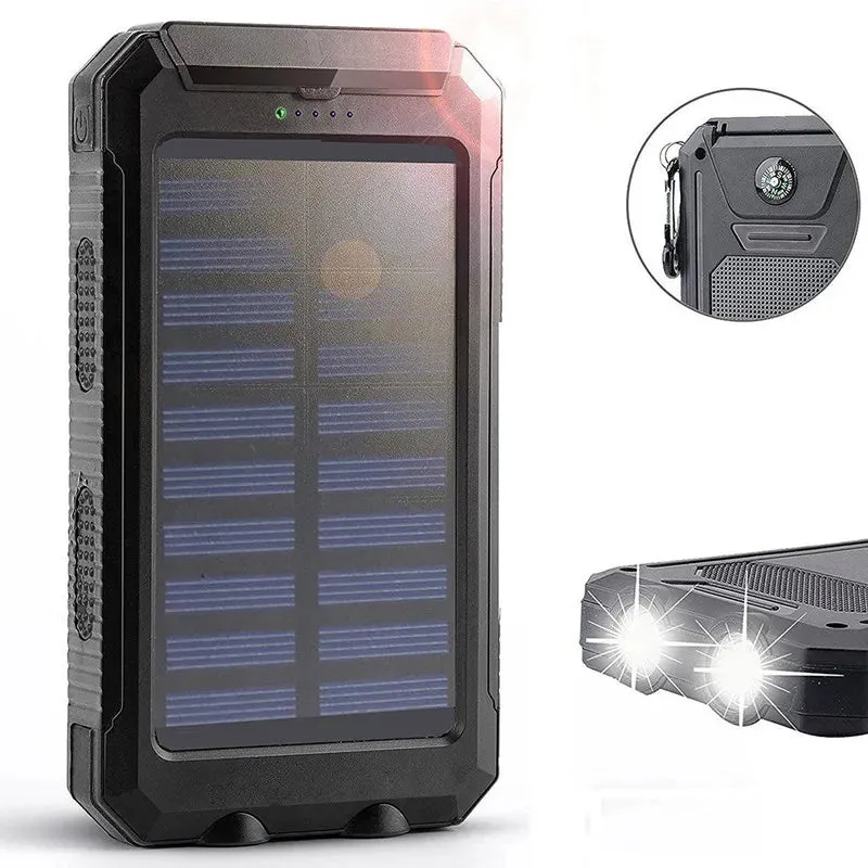 Powerful Waterproof Solar Power Bank 20000mAh
