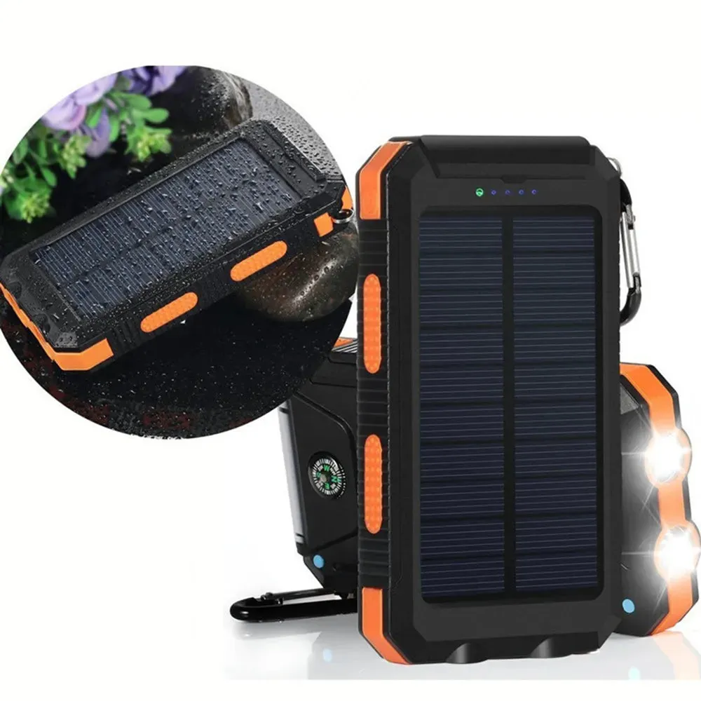 Powerful Waterproof Solar Power Bank 20000mAh