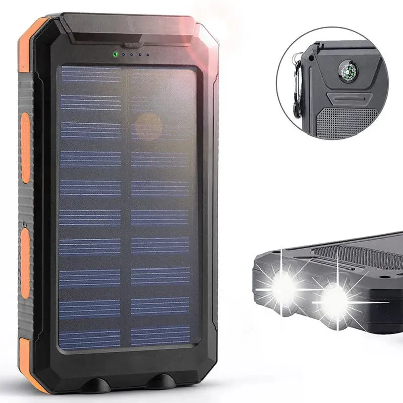 Powerful Waterproof Solar Power Bank 20000mAh
